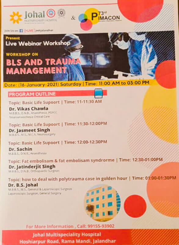 Workshop : Live Workshop by Johal Hospital Jal