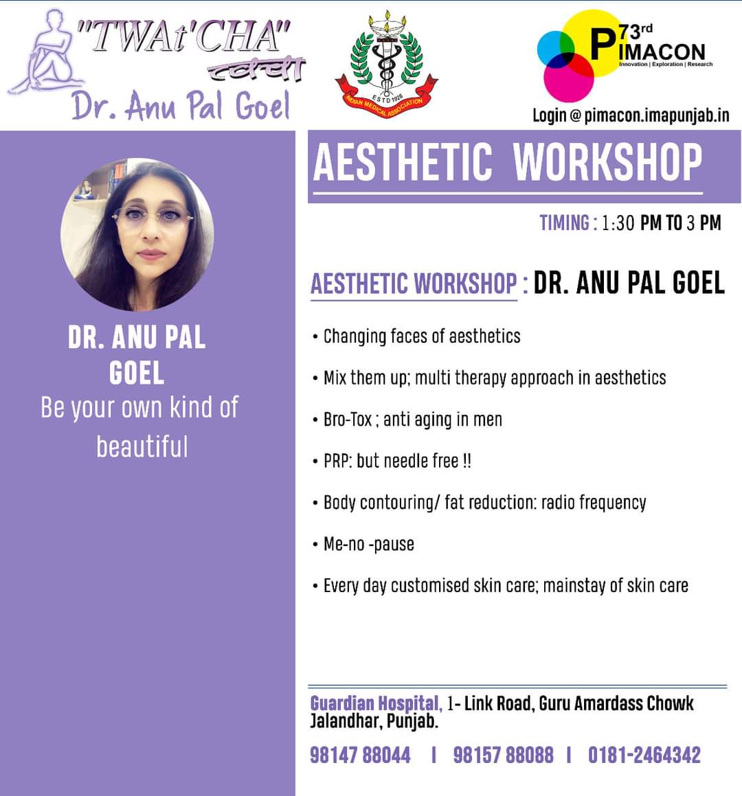 Workshop : Live Workshop by Dr. Anu Pal Goel